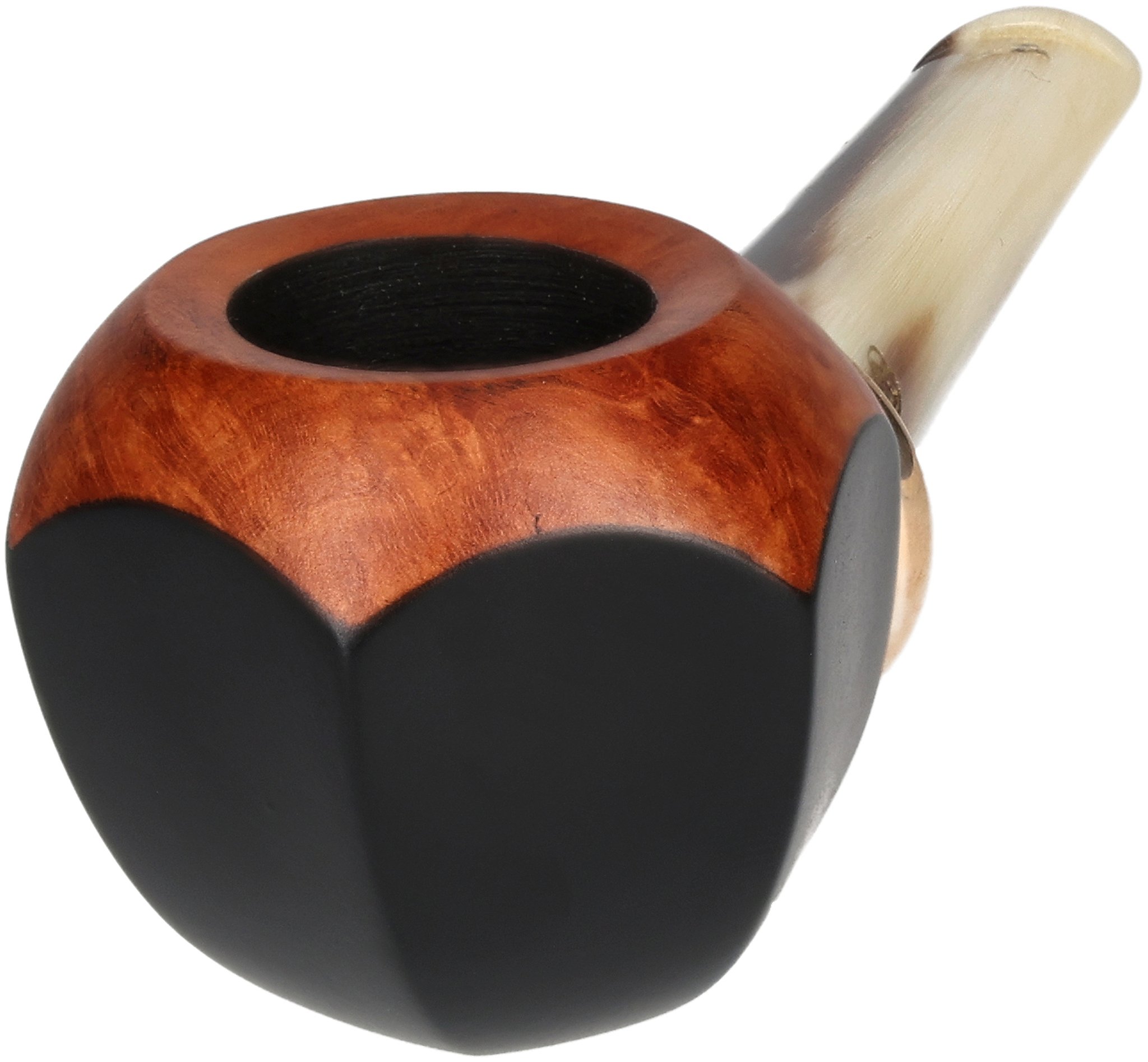 Black matte horn Stem Modell 495 nature Top_03