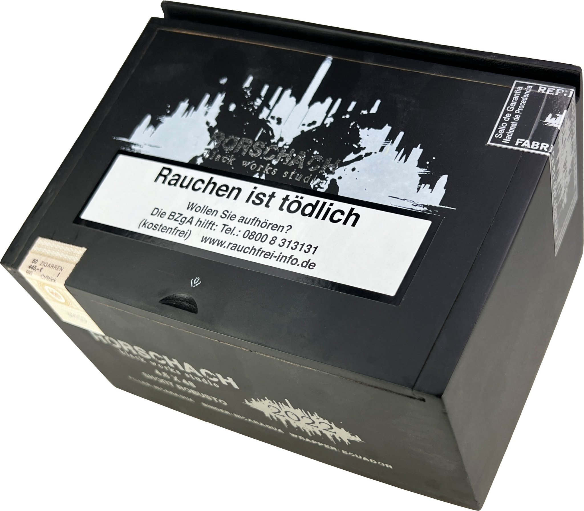 Black Label Trading Company Black Works Studio Rorschach Short Robusto Kiste