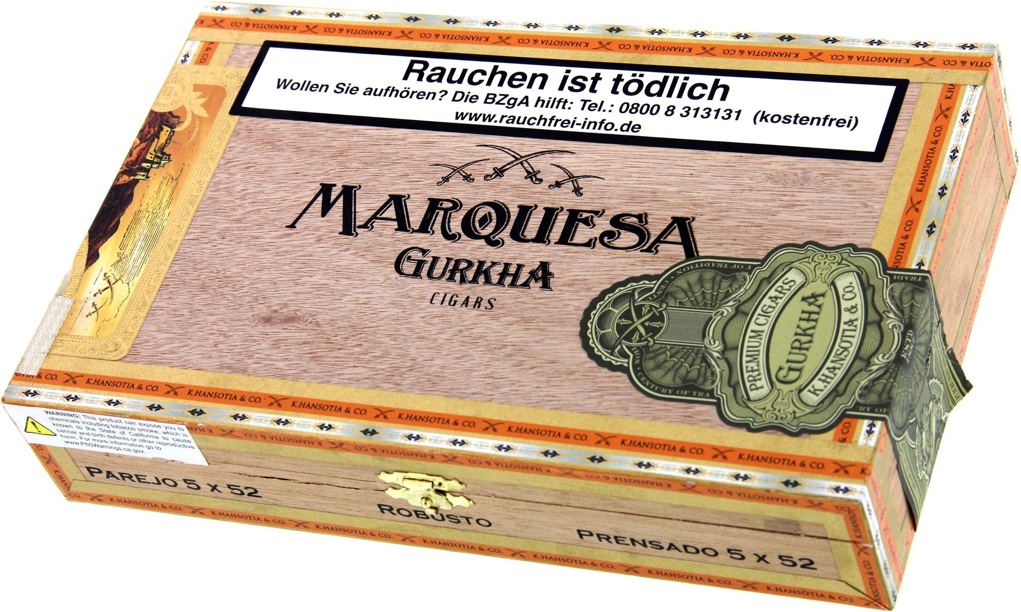 Gurkha Marquesa Robusto 5 x 52 Kiste