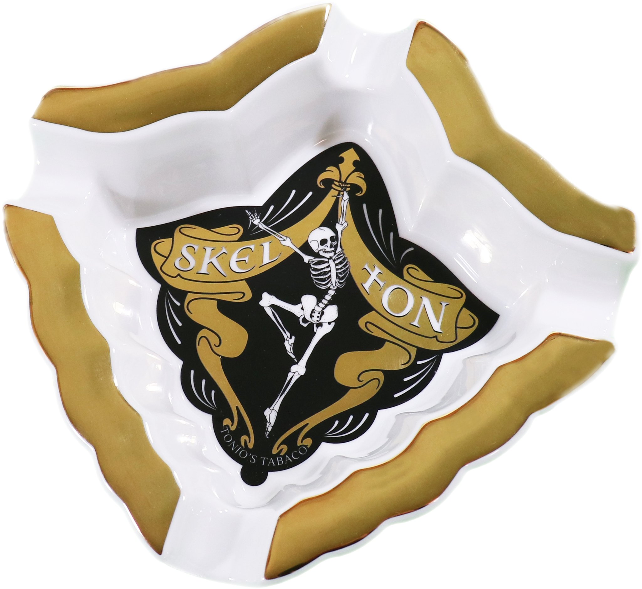 Skelton Ascher weiß gold