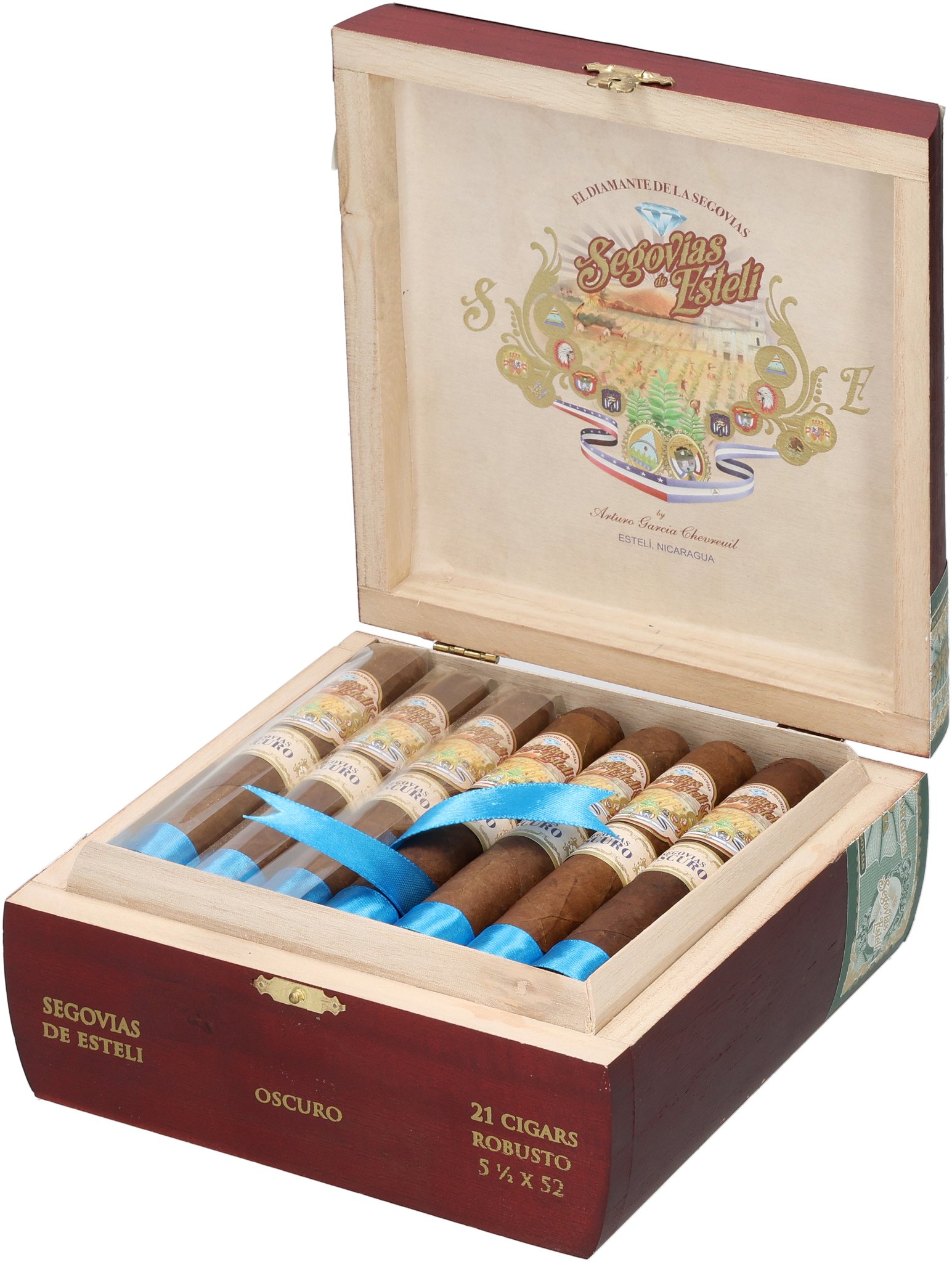 Segovia Oscuro Robusto box open