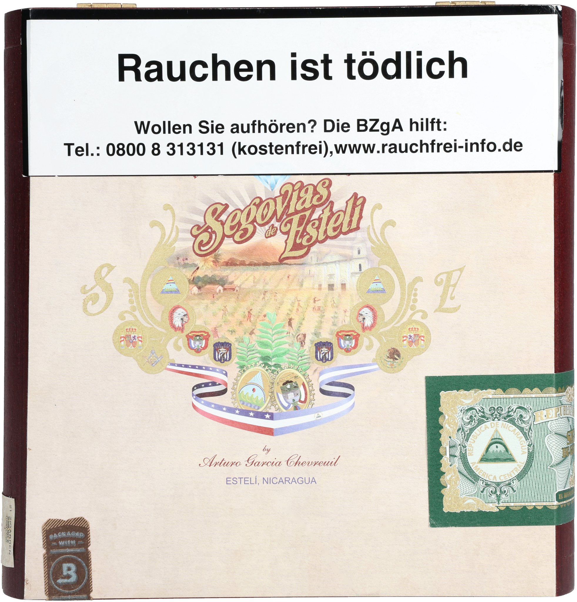 Segovia Oscuro Toro box front