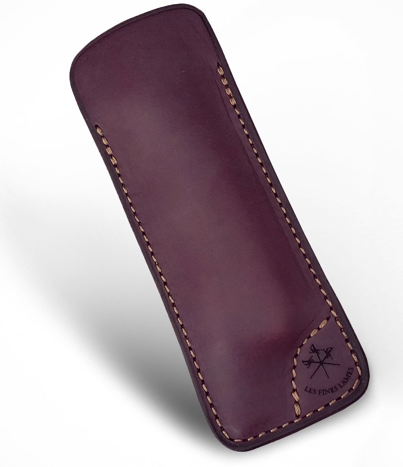 Les Fines Lames Le Petit Zigarrenmesser Lederetui natural burgundy