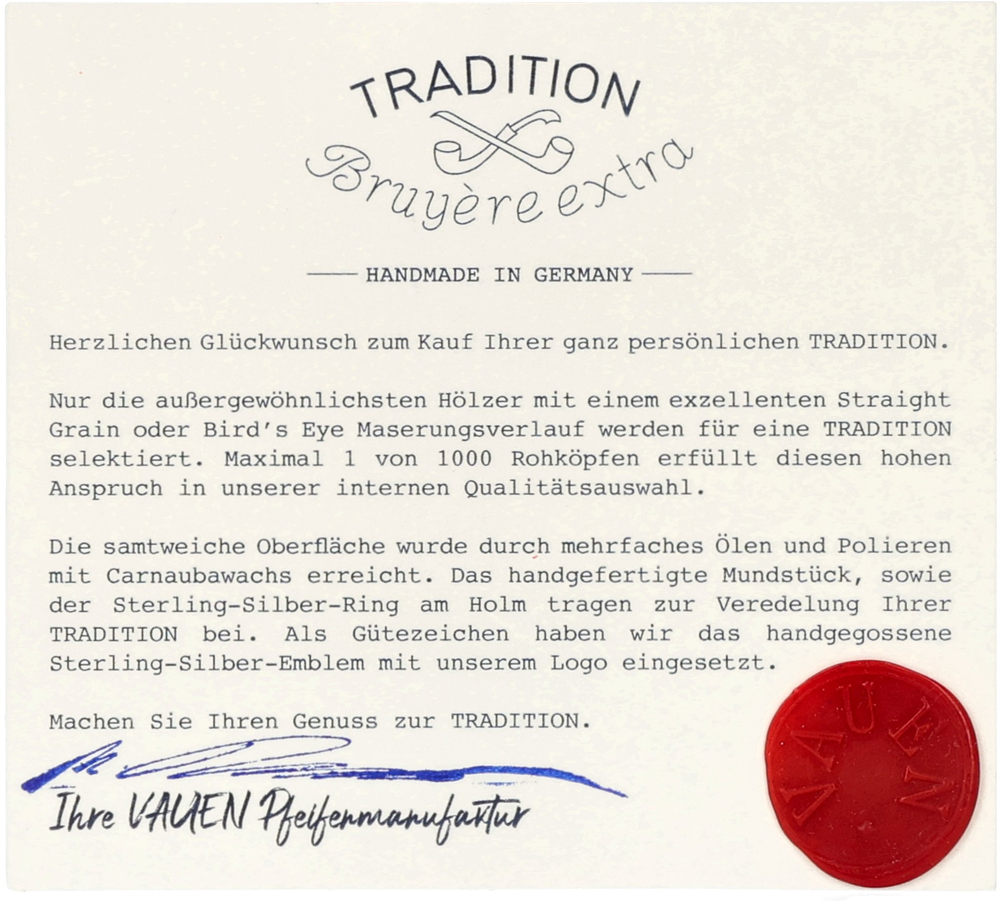 Vauen Tradition Glatt (TD019)