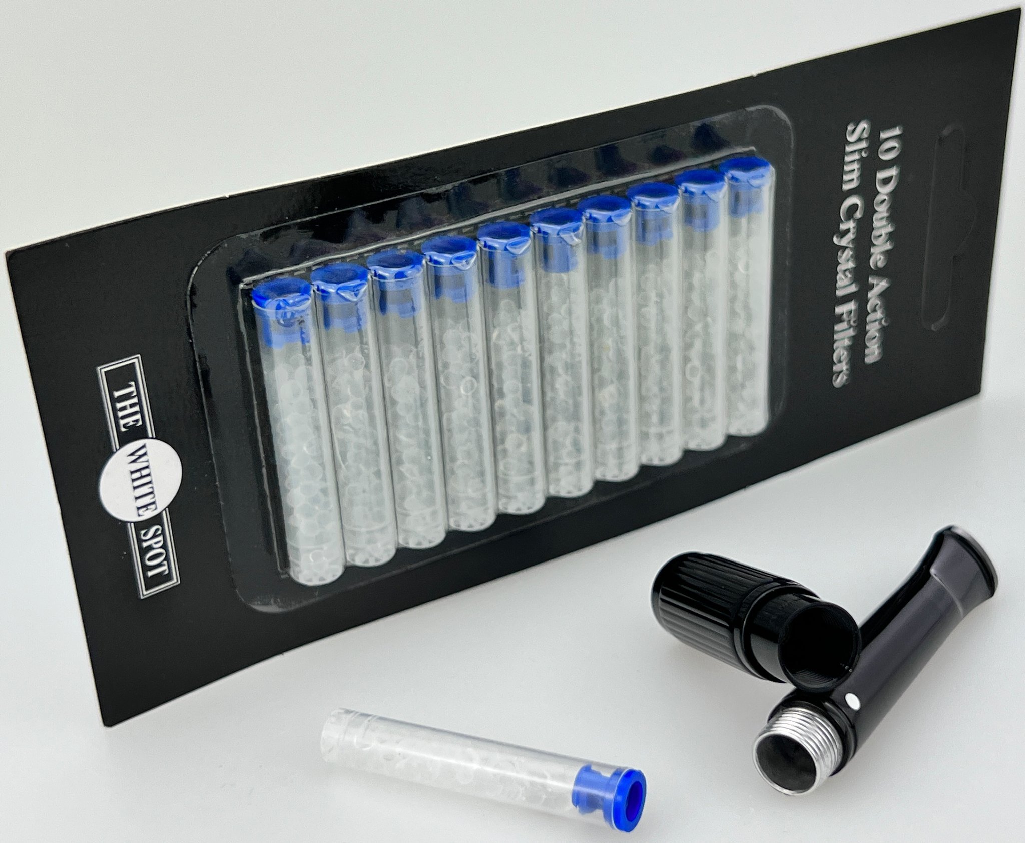 Dunhill The White Spot Zigarillospitze schwarz ET Lines 8.2cm Edition (DUCH5303) Filterbild