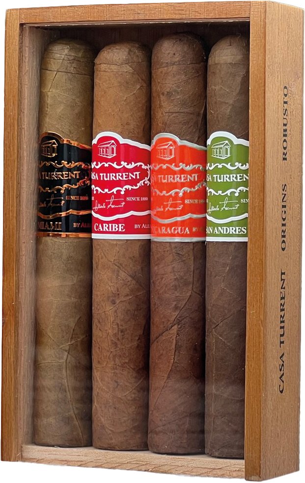 Origins Sampler (4 Zigarren) Kiste offen 2