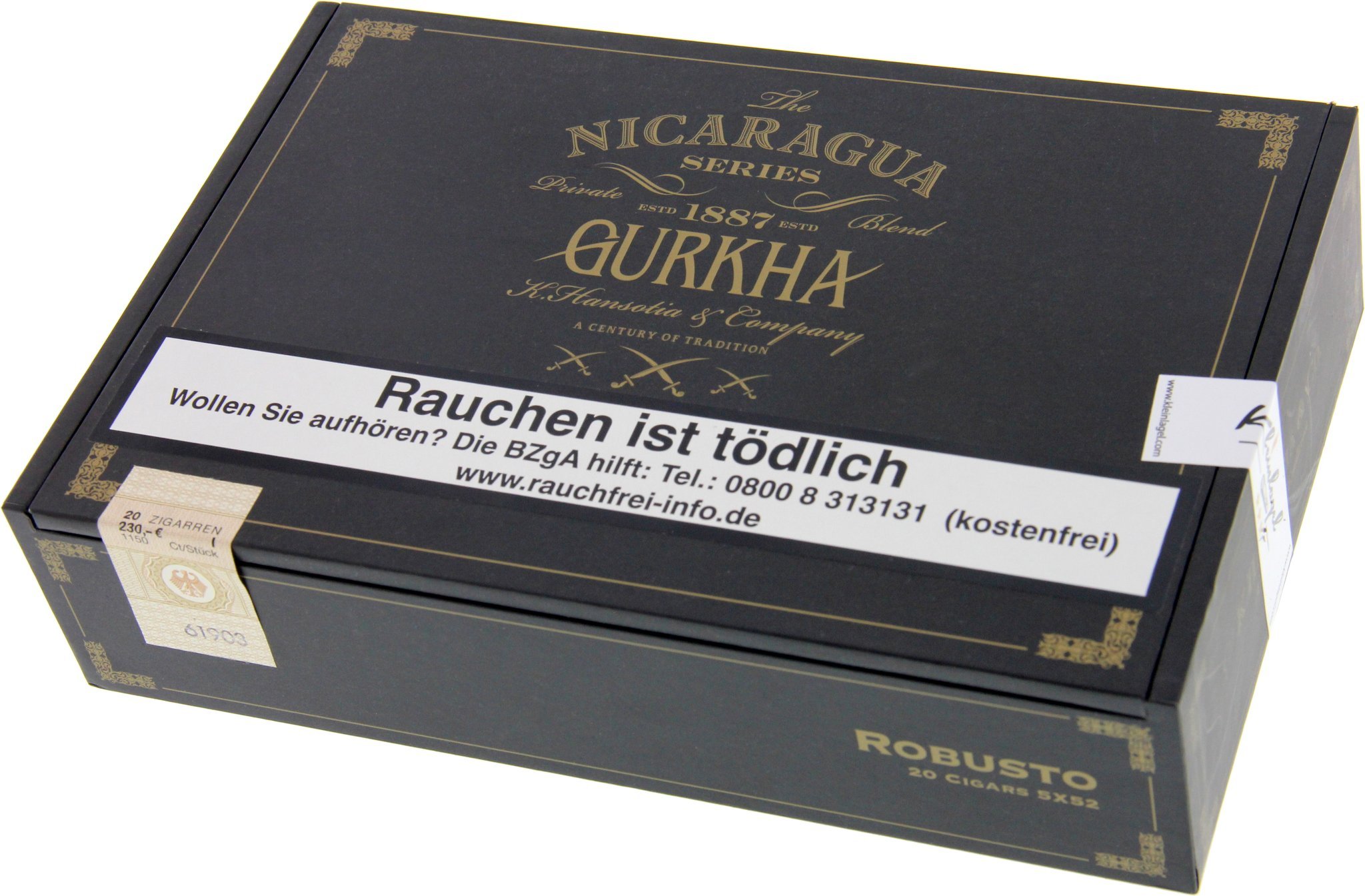 Gurkha Nicaragua Series Robusto Kiste