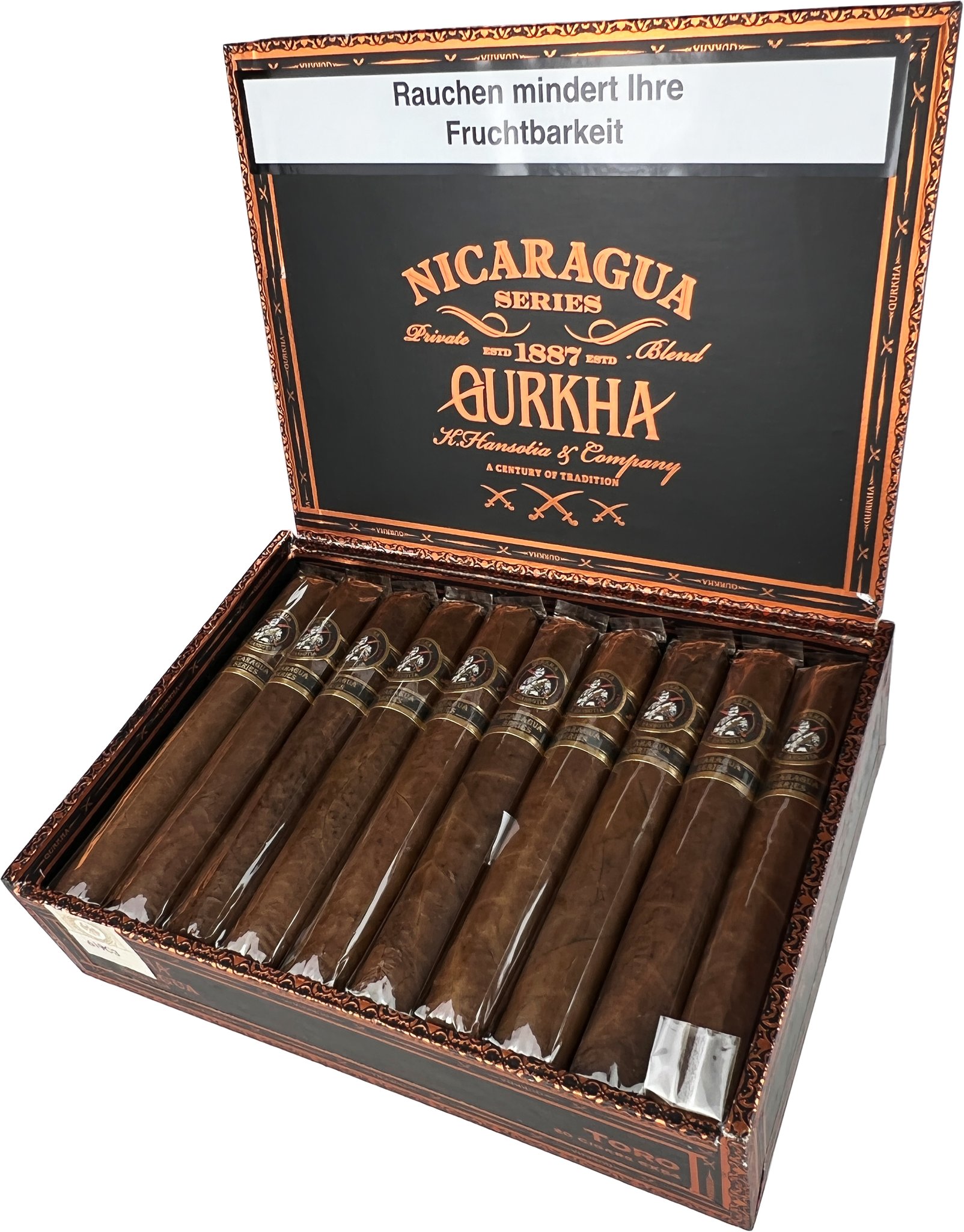 Gurkha Nicaragua Series Toro Kiste offen