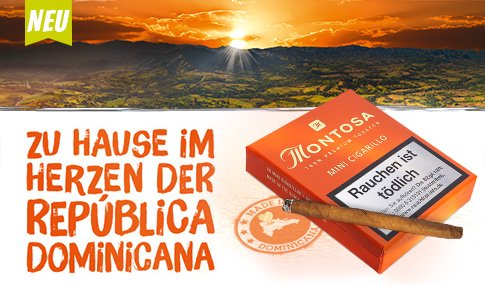 Montosa Zigarillos Mini No. 662 Werbebild
