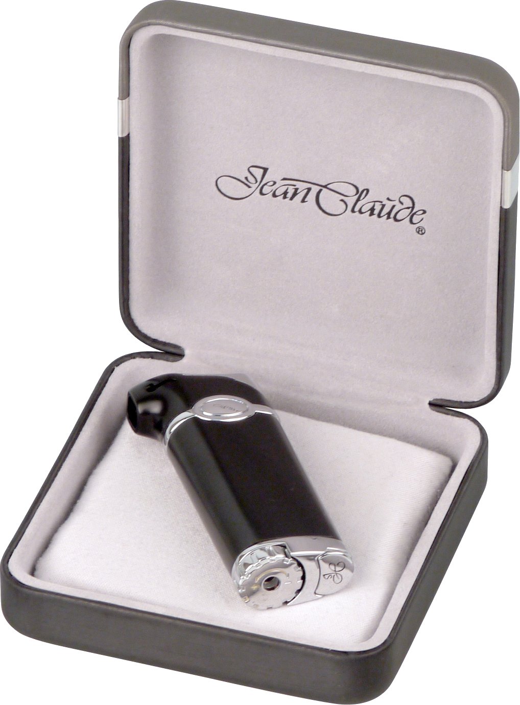 Jean Claude Pfeifenfeuerzeug Douglas schwarz matt Verpackung