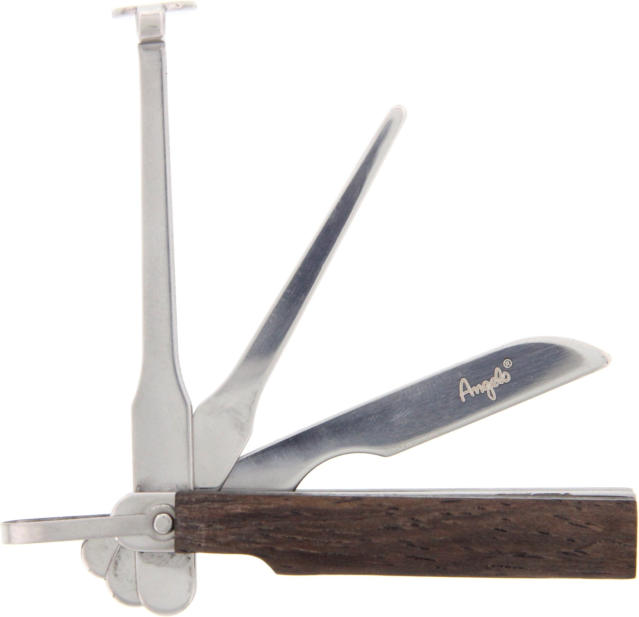Angelo Pfeifenbesteck Holz braun/chrome 3teilig (330270)