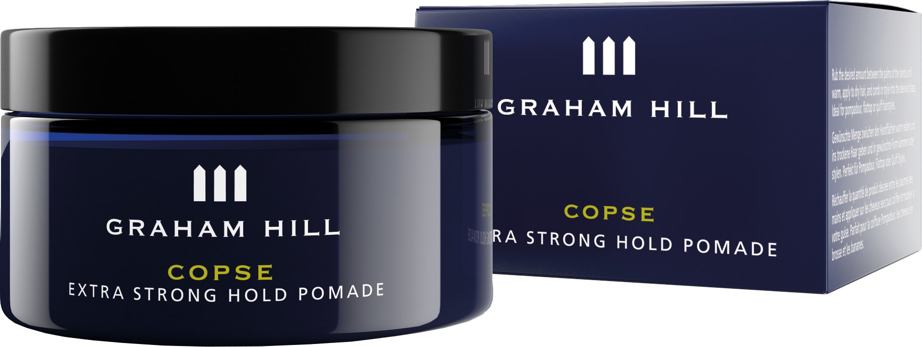 Graham Hill Kosmetik Copse Extra Strong Hold Pomade 100ml (5301) mit Box
