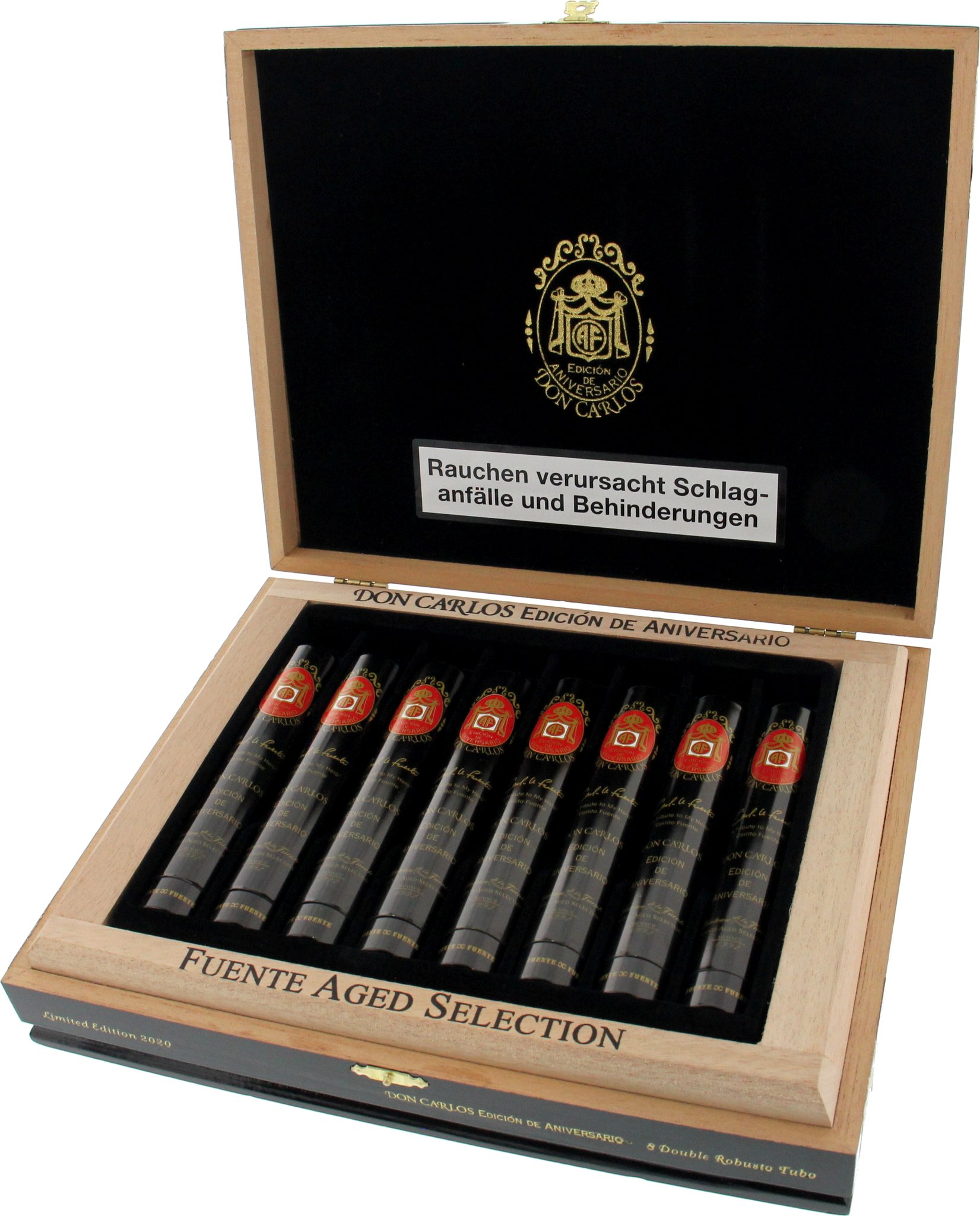 Arturo Fuente Don Carlos Edicion de Aniversario Double Robusto Tubo Kiste offen