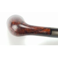 Bruno Nuttens Freehand Pfeifen Bent mit Hornapplikation (Nr. 11978) Detailbild 4