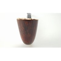 Bruno Nuttens Freehand Pfeifen Bent mit Hornapplikation (Nr. 11978) Detailbild 5