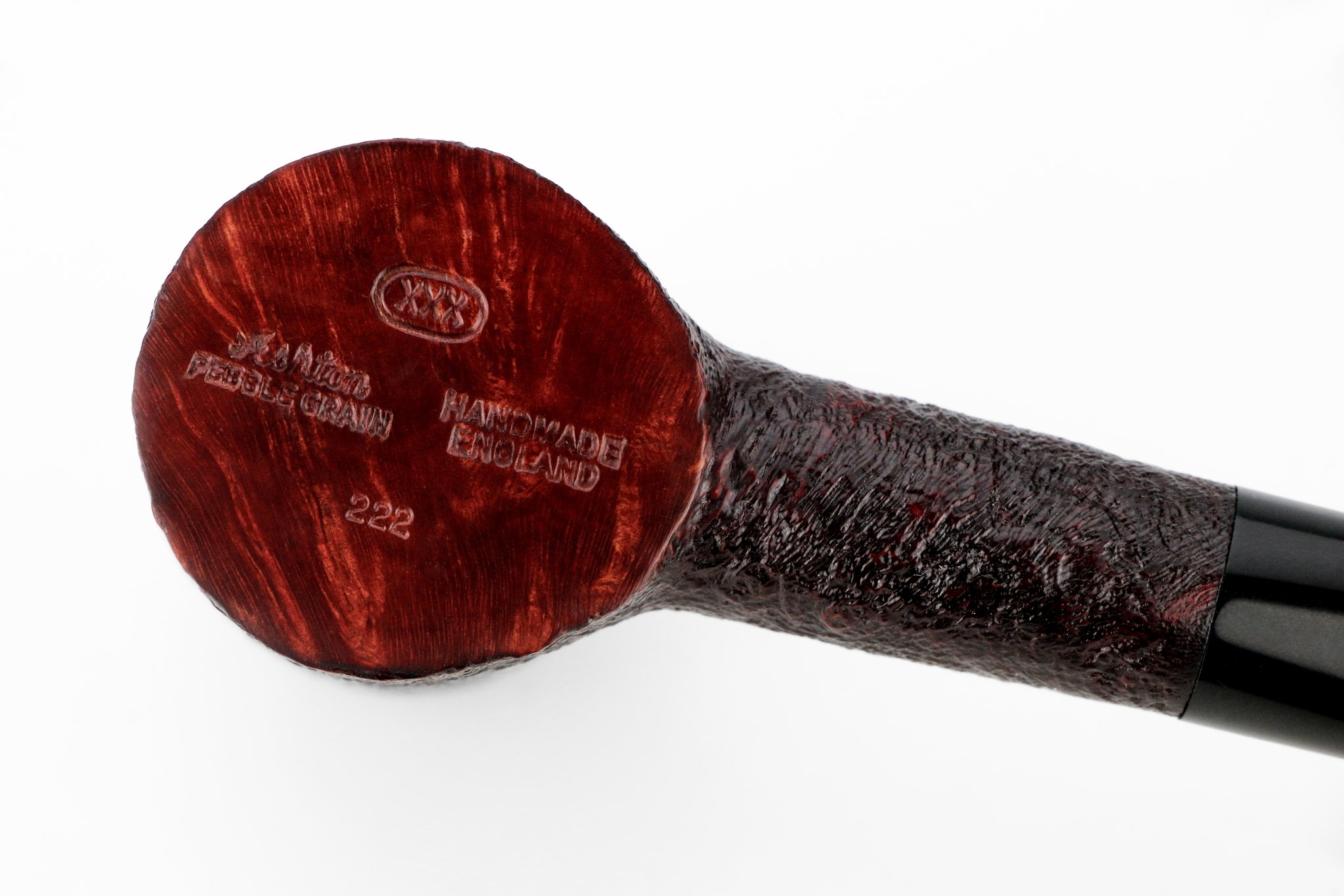 Ashton Pipes Pfeifen sandblast XXX Pebble Grain (Nr. 109) 9mm_03