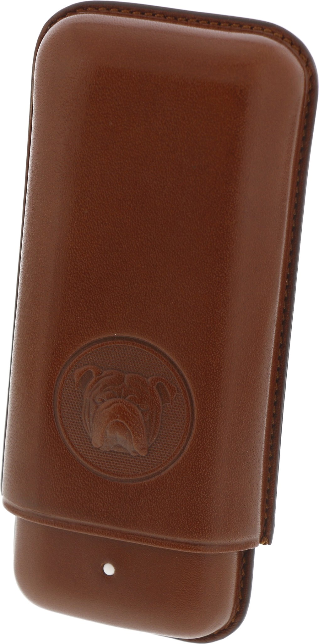 Dunhil The White Spot Bulldog Zigarren Etui Brown 2er Robusto (DUPA3012B)