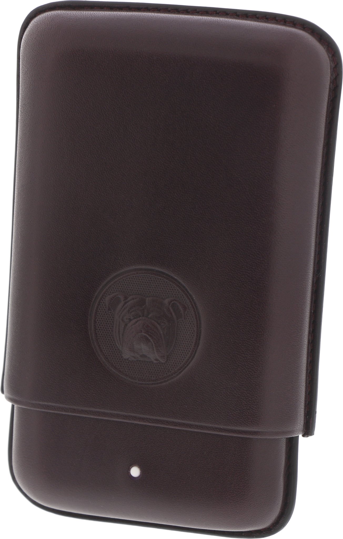 Dunhil The White Spot Bulldog Zigarren Etui Bordeaux 3er Robusto (DUPA3013P)