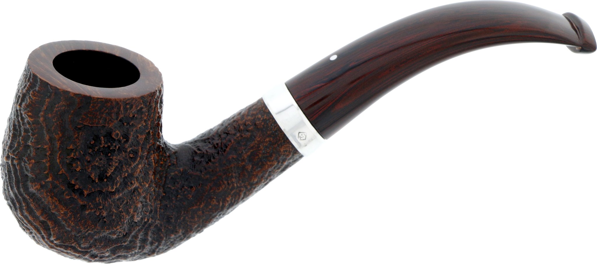 Dunhill The White Spot Pipes Cumberland 9mm Filter Bent 4102F No. 1
