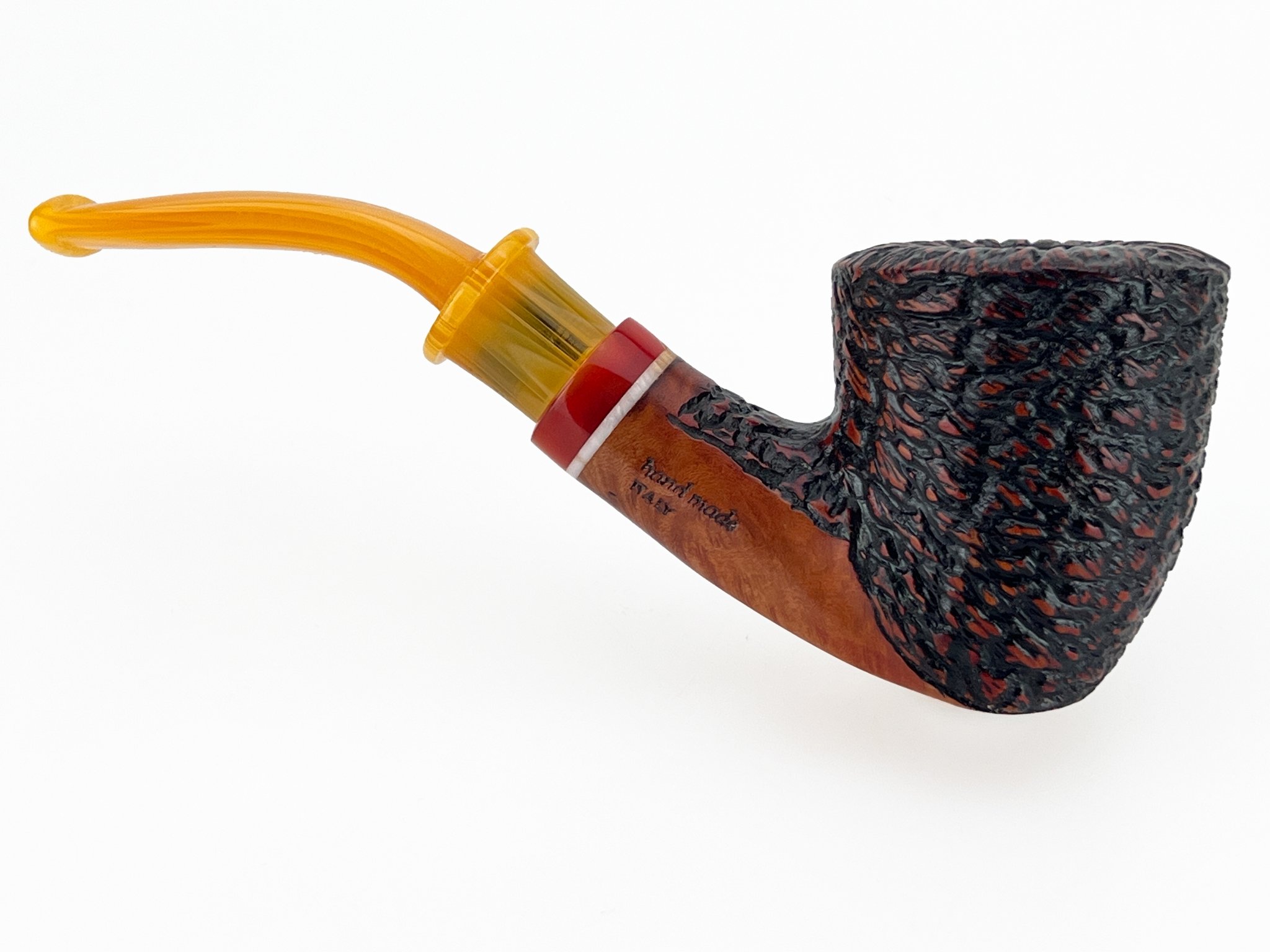 Stefano Santambrogio Pfeifen Rustic medium (interne Nr. 379) Detailbild 1