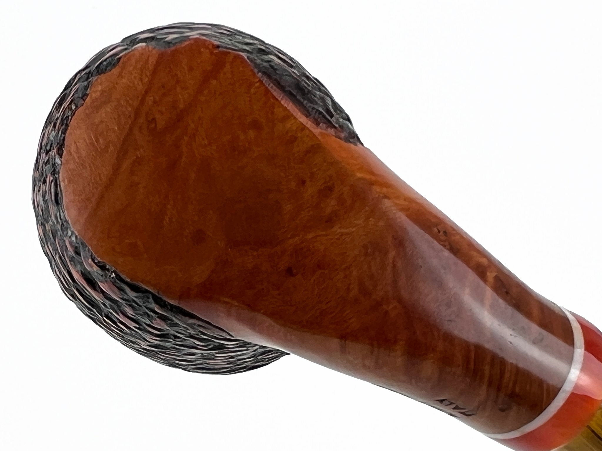 Stefano Santambrogio Pfeifen Rustic medium (interne Nr. 379) Detailbild 2