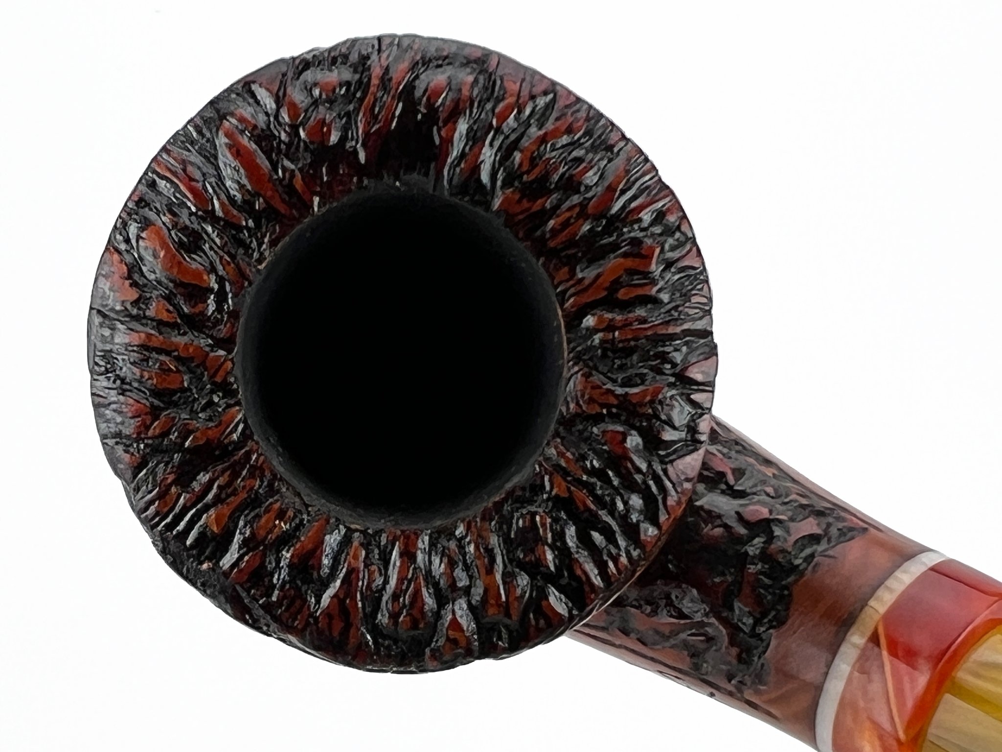 Stefano Santambrogio Pfeifen Rustic medium (interne Nr. 379) Detailbild 3