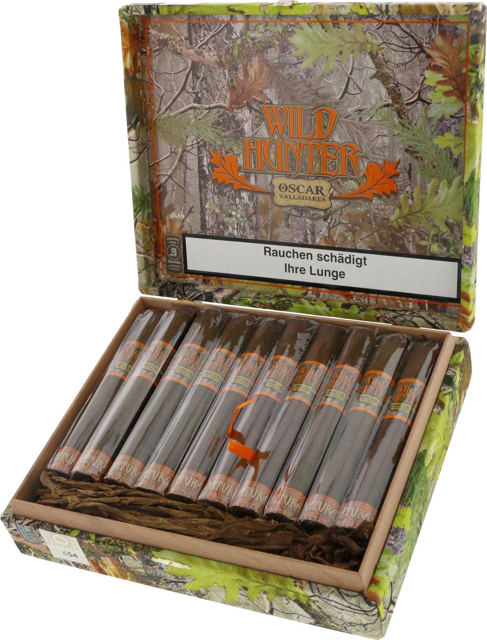 Oscar Valladares Wild Hunter Toro Natural Kiste offen