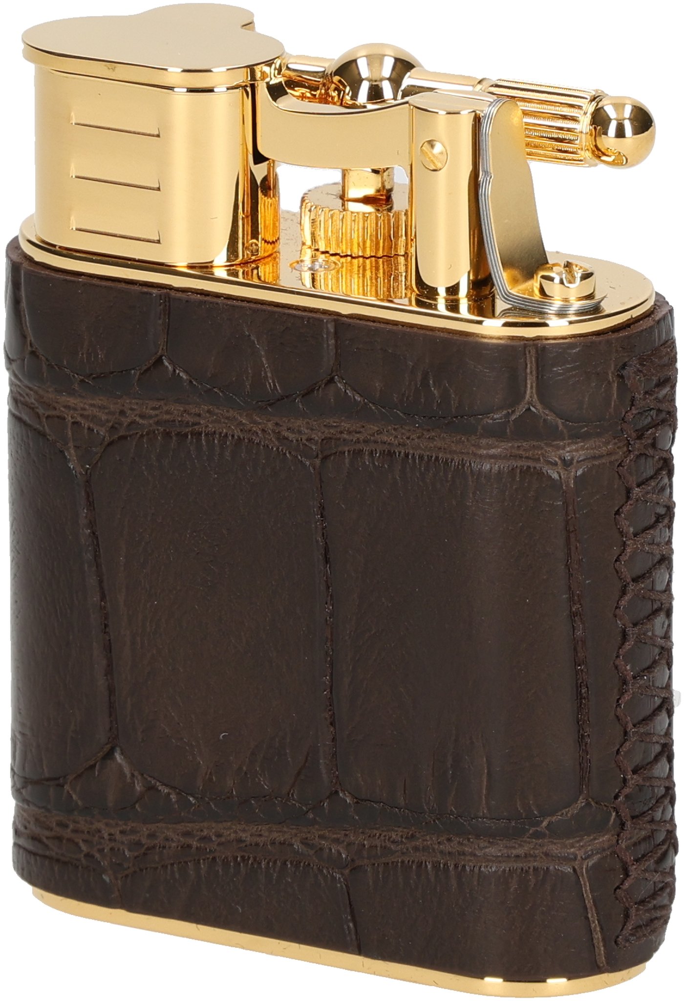 Aligator Gold Plated brown vorn