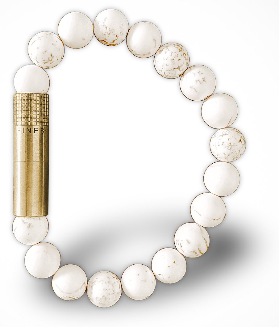 Les Fines Lames Bracelets Solo Brass Magnesite M