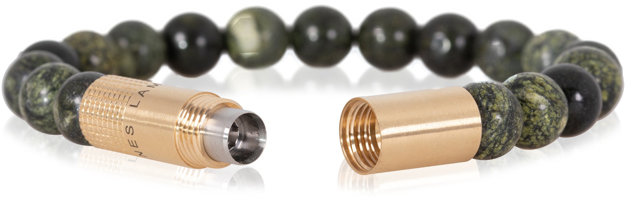 Les Fines Lames Bracelets Solo Brass Magnesite M Verschluß