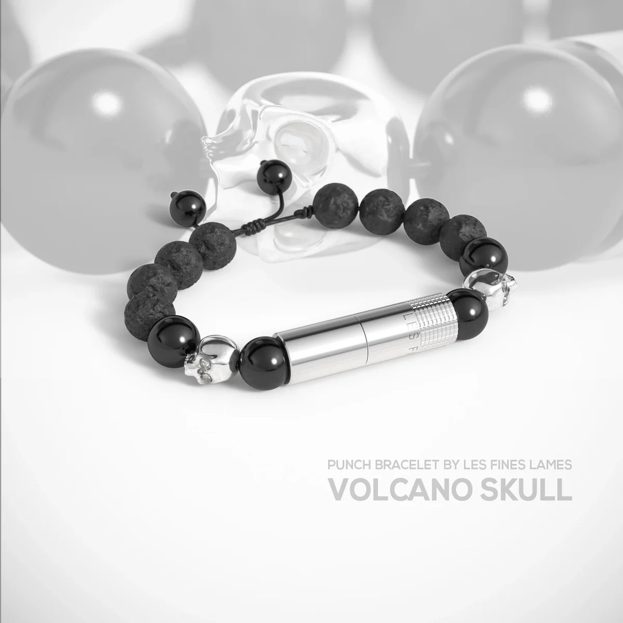 Les Fines Lames Punch Bracelets Volcano Totenkopf_02