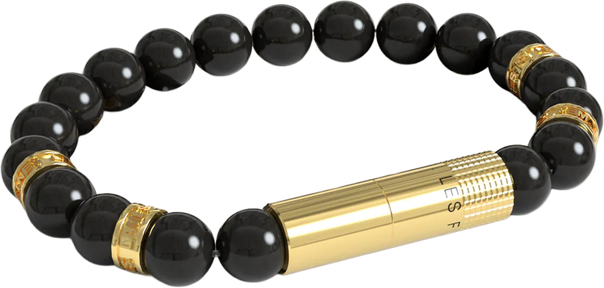 Les Fines Lames Punch Bracelets Oscuro Gold Ring- Elastic_01