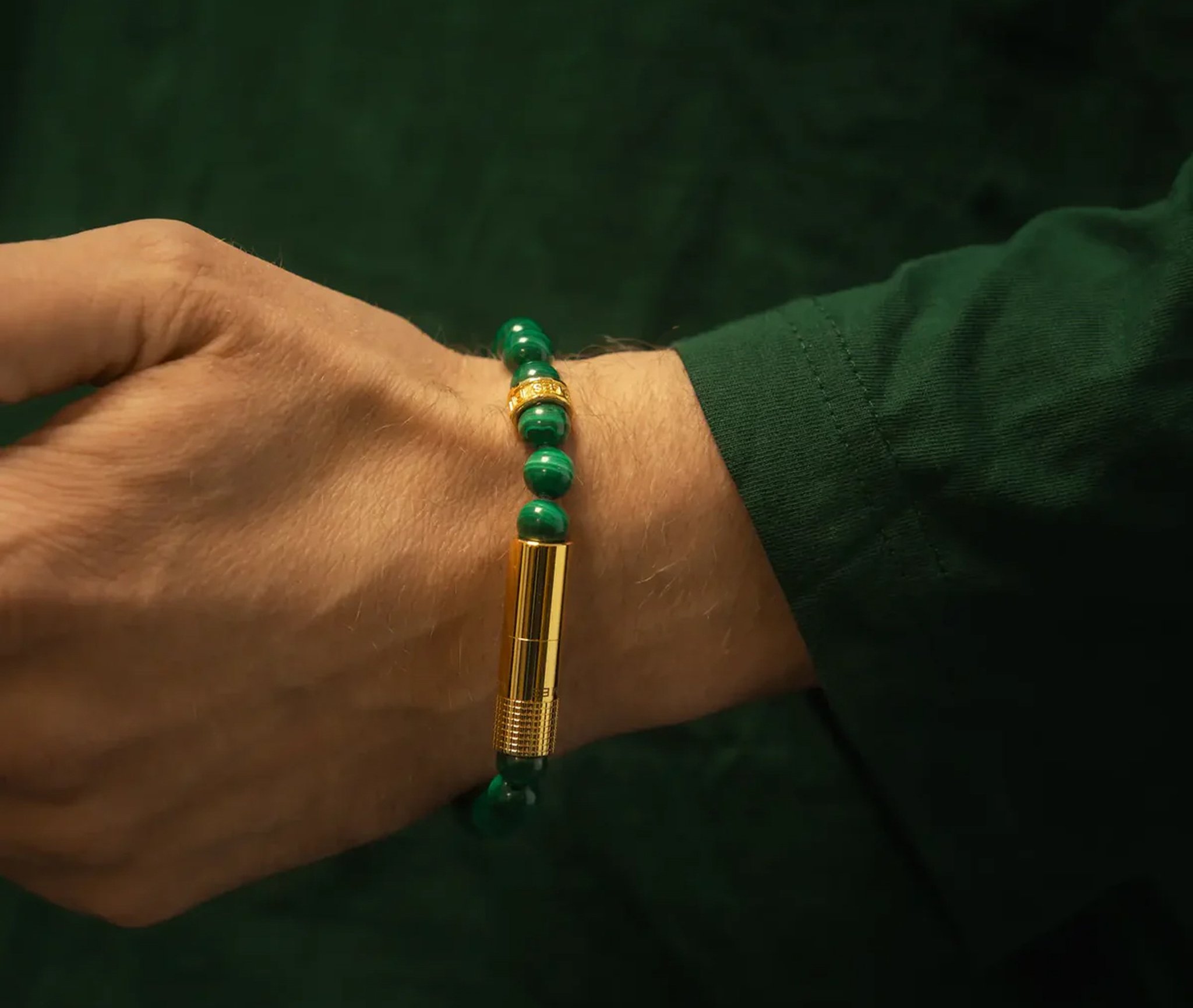 Les Fines Lames Punch Bracelets Verde Cobre Gold Ring - Elastic_04
