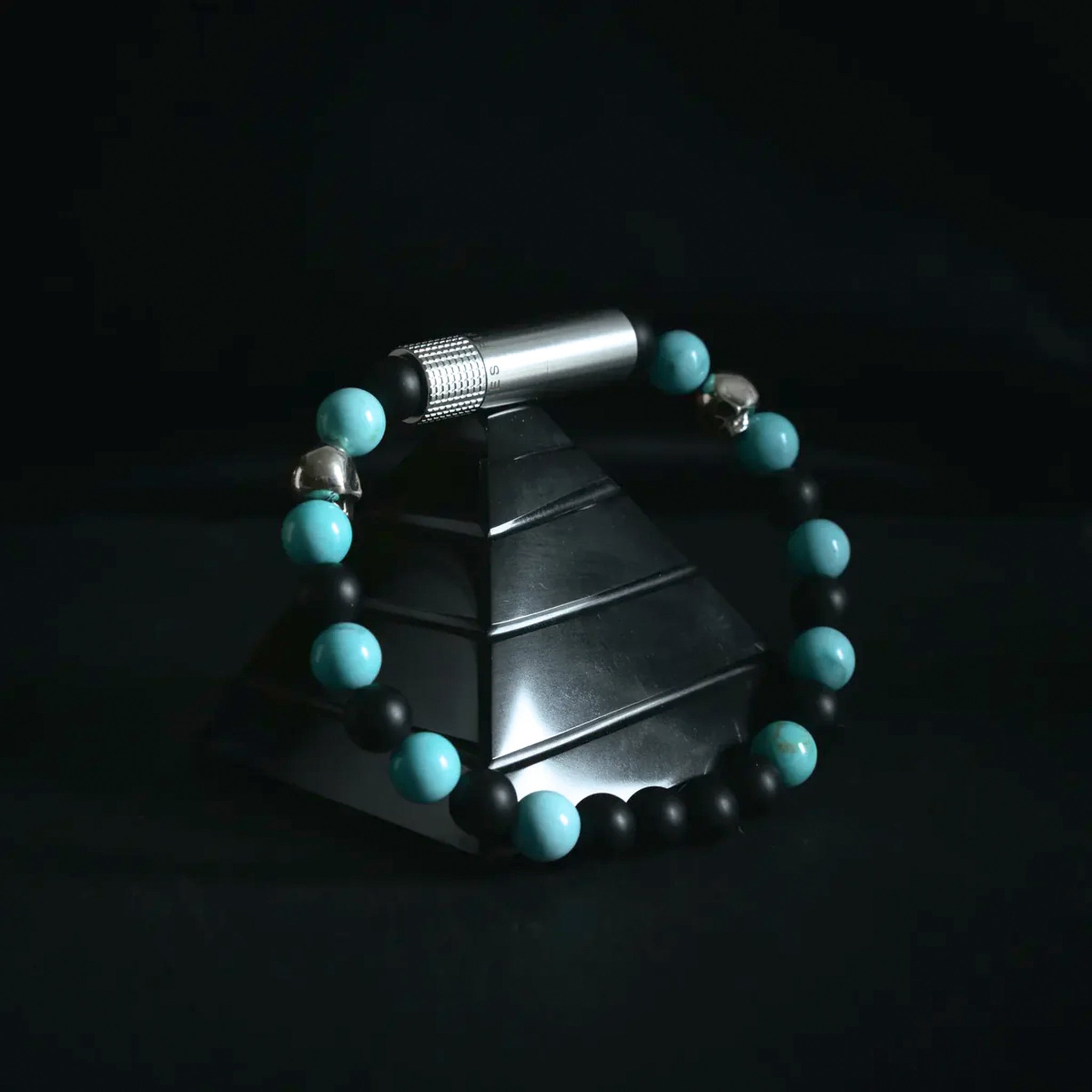 Les Fines Lames Punch Bracelets Turquoise Skull -Elastic_04