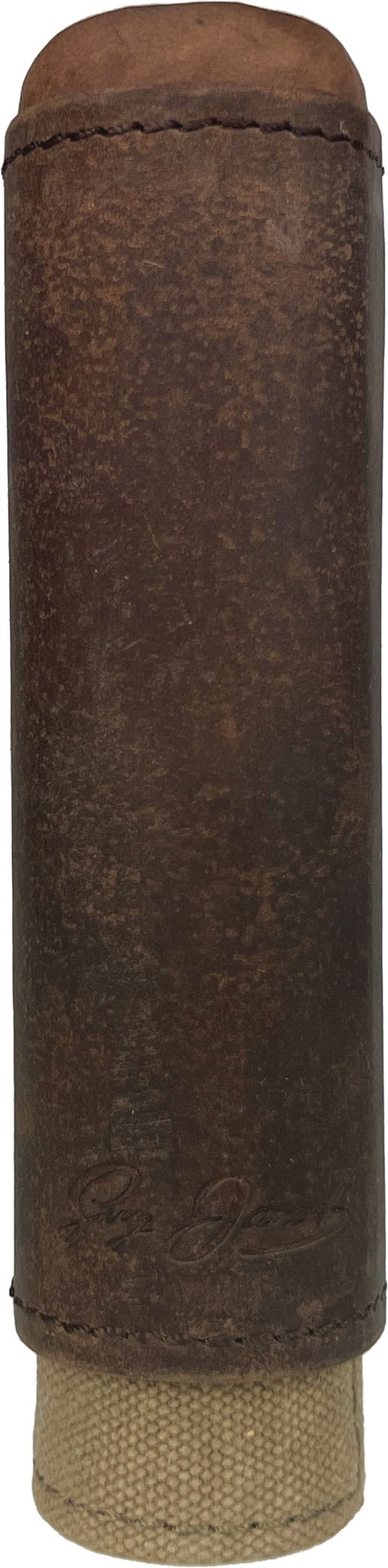 Guy Janot Zigarrenetui Büffelleder Canvas 1er Toro mit Zedernholz (8223)