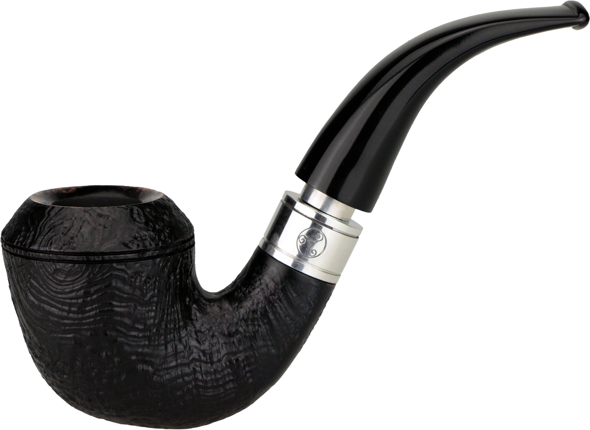 sandblast black Modell 15 schwarzes Mundstück