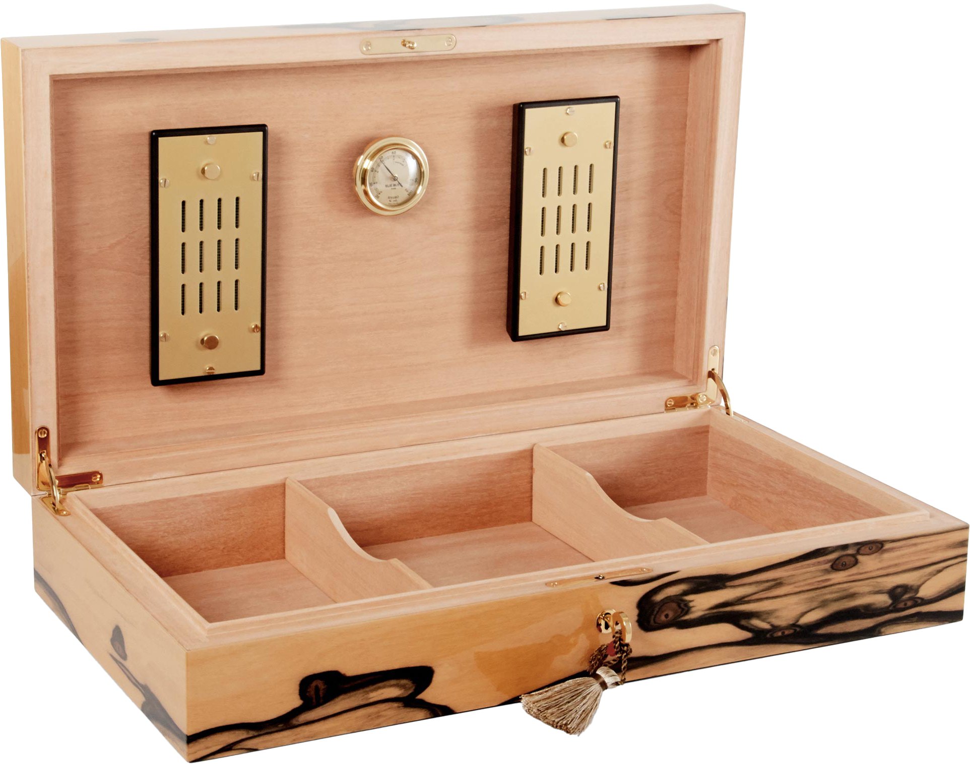 Elie Bleu Royal Ebony Think für 110 Zigarren offen