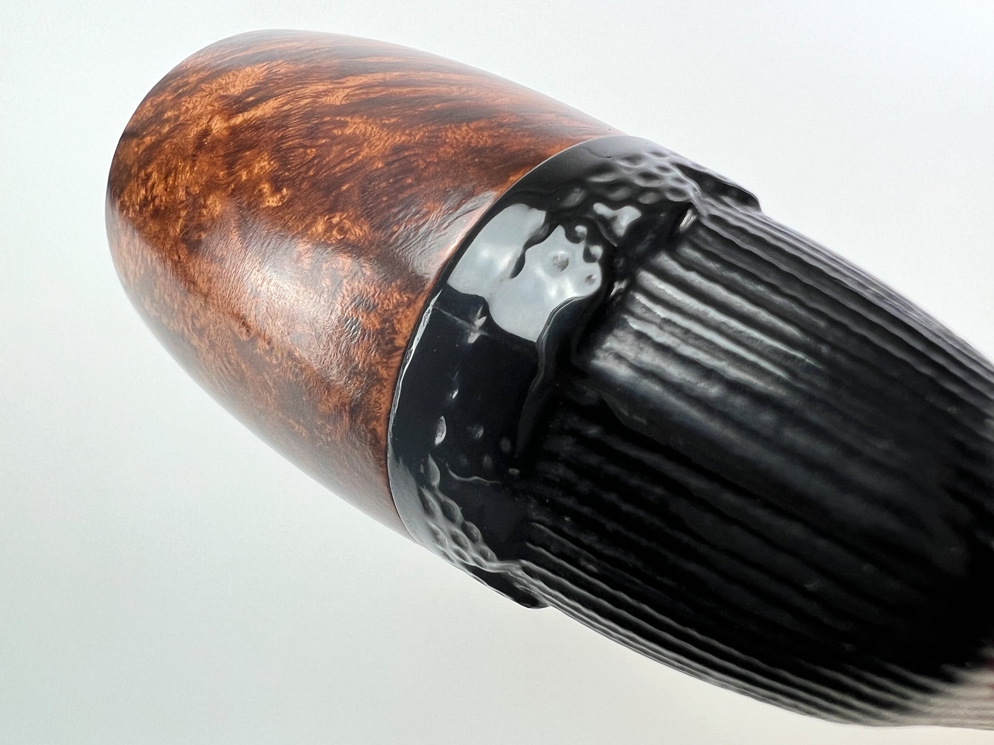 Old German Clay Pipes das Legendäre Frauenbein glatt mit Wechselkopf (interne Nr. 3)