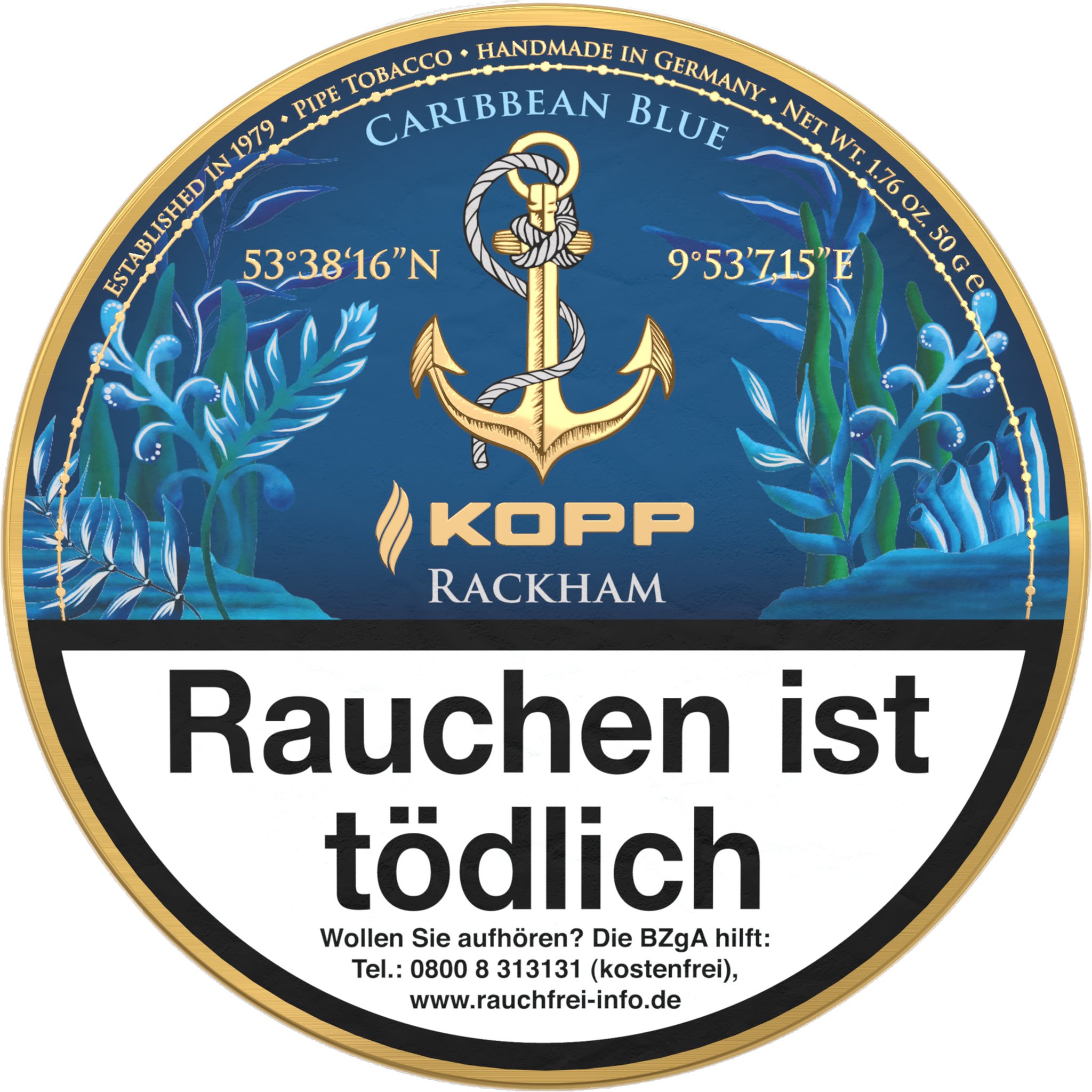 Caribbean Blue Rackham 50g