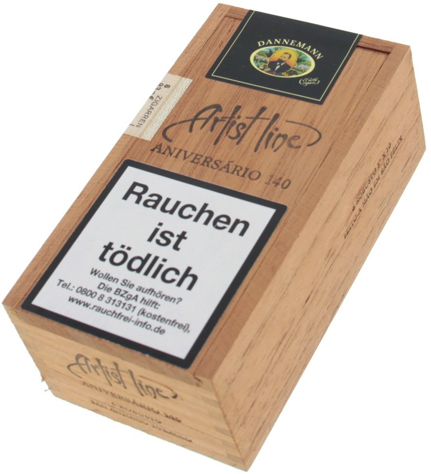 Dannemann Artist Line Reserva Mata Fina Robusto Aniversario 140 Kiste