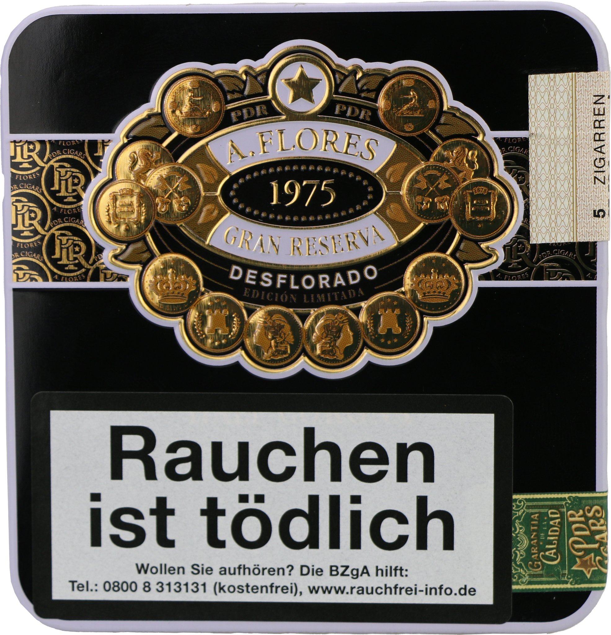 PDR ABE FLORES 1975 GRAN RESERVA DESFLORADO Half Corona Profil