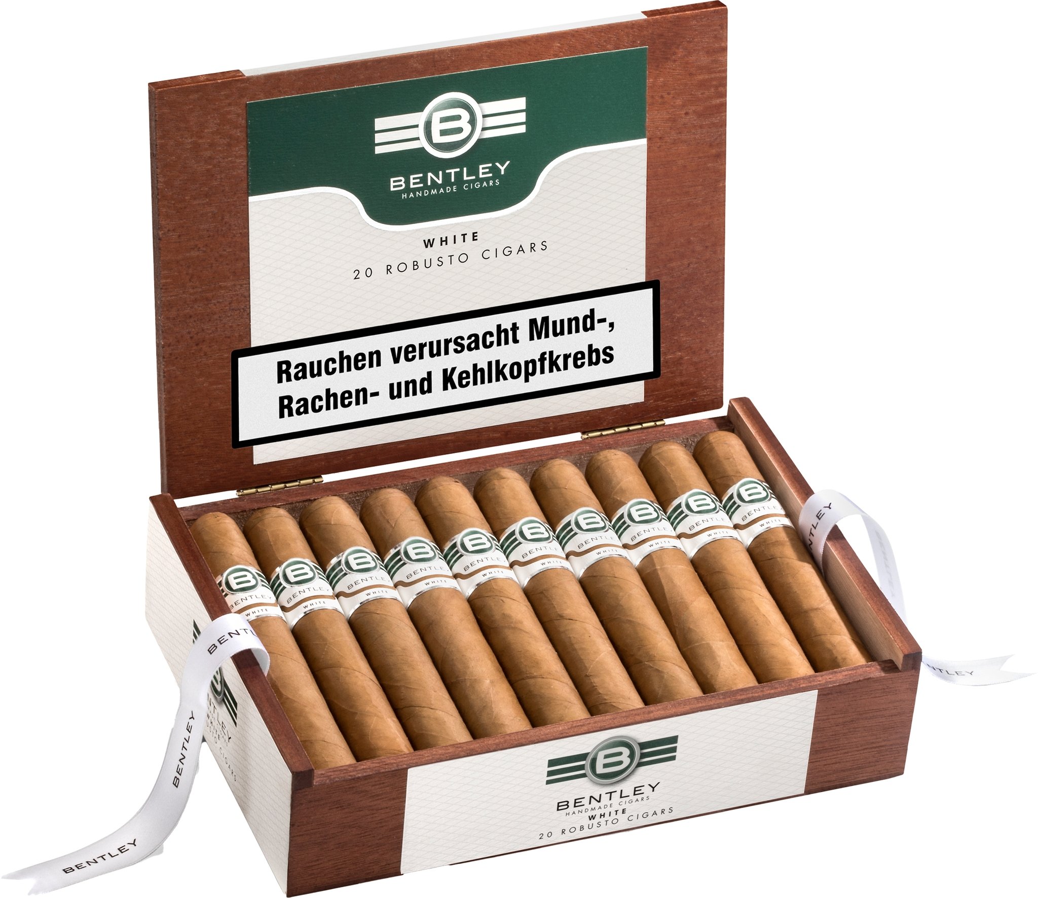 Bentley White Robusto Kiste offen schräg