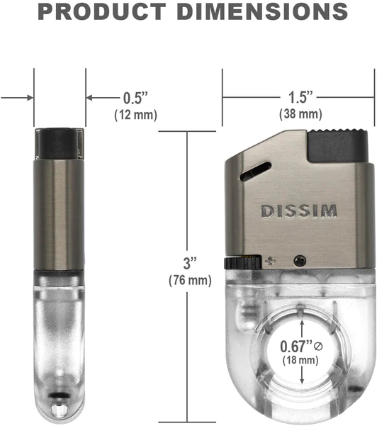 Dissim Sport Pfeifenfeuerzeug rot (ILSPS-RED) Detailbild 3