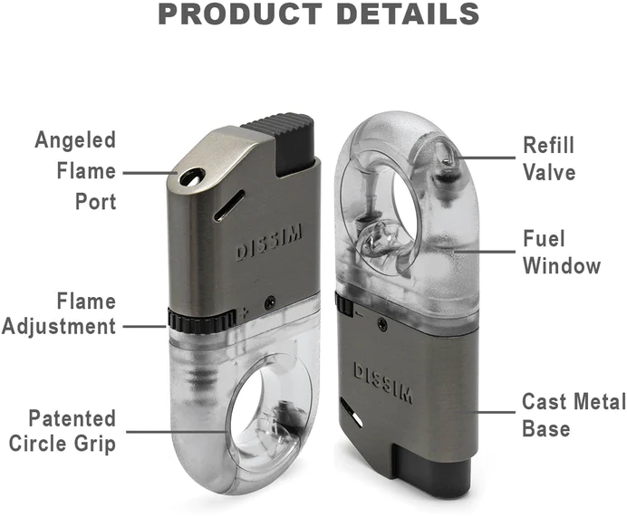 Dissim Sport Pfeifenfeuerzeug rot (ILSPS-RED) Detailbild 2