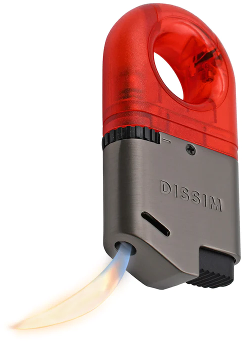 Dissim Sport Pfeifenfeuerzeug rot (ILSPS-RED) Flamme