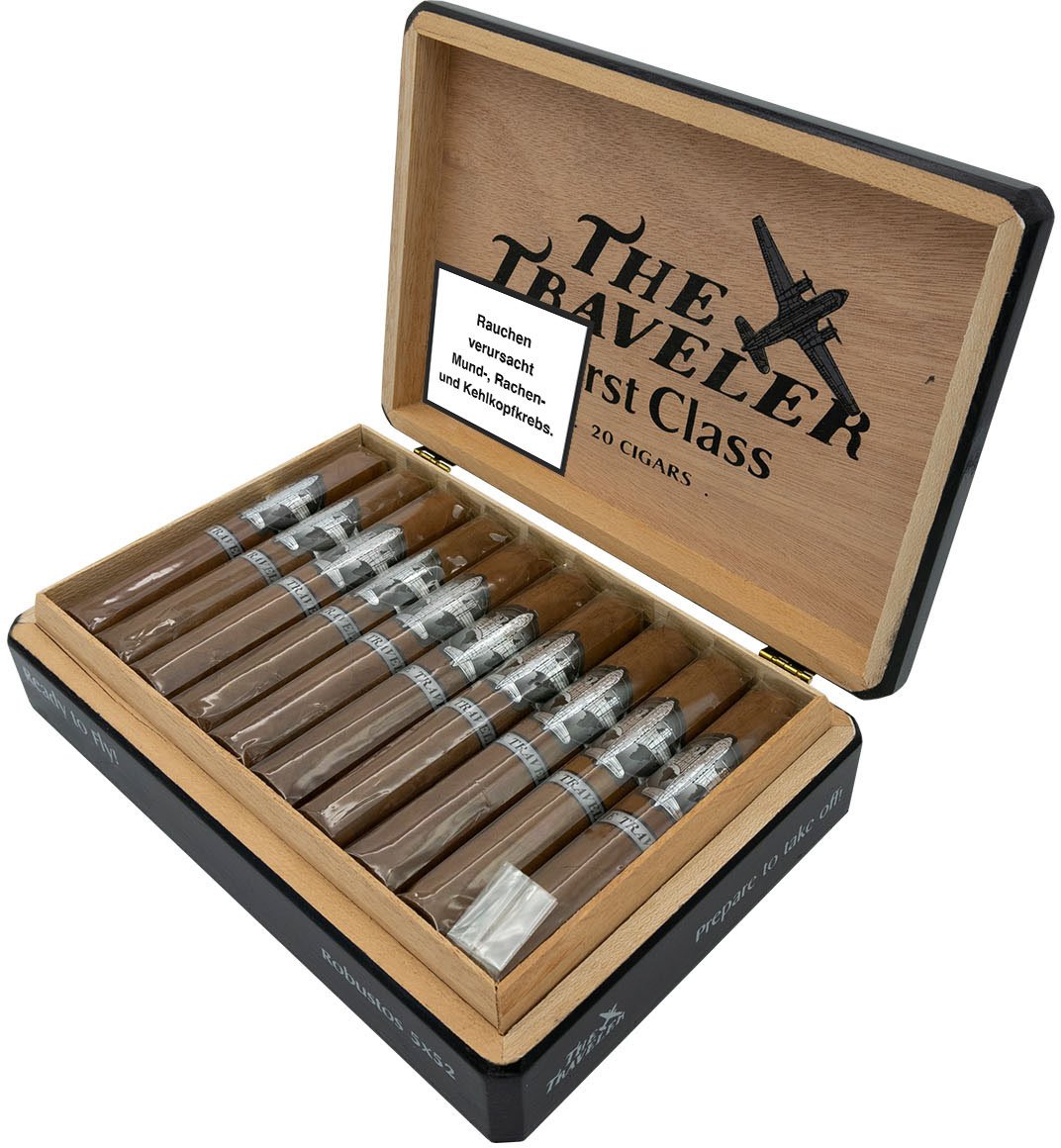 The Traveler First Class Robusto Kiste offen