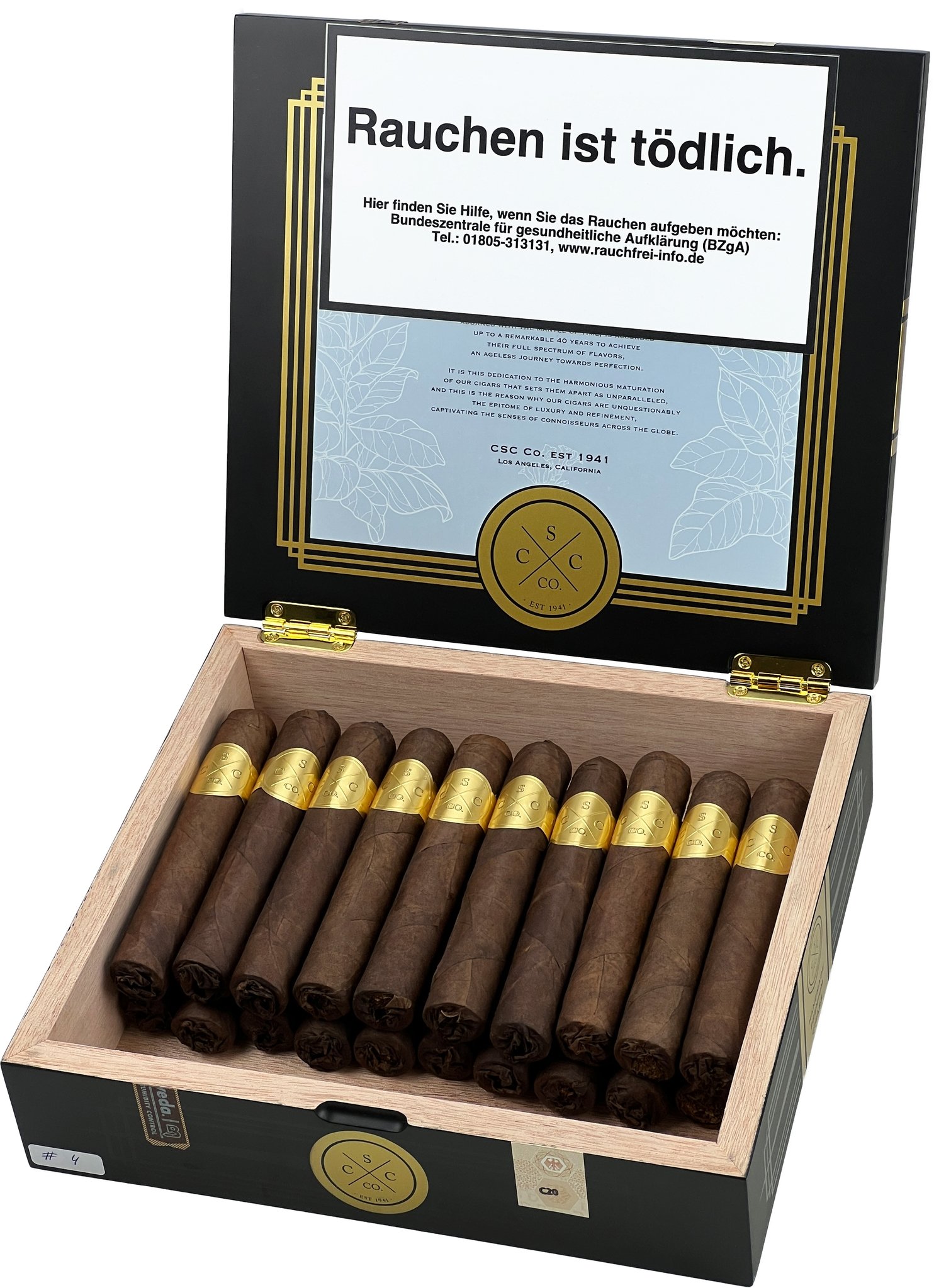 Fire Oak #4 Robusto Offen Kiste