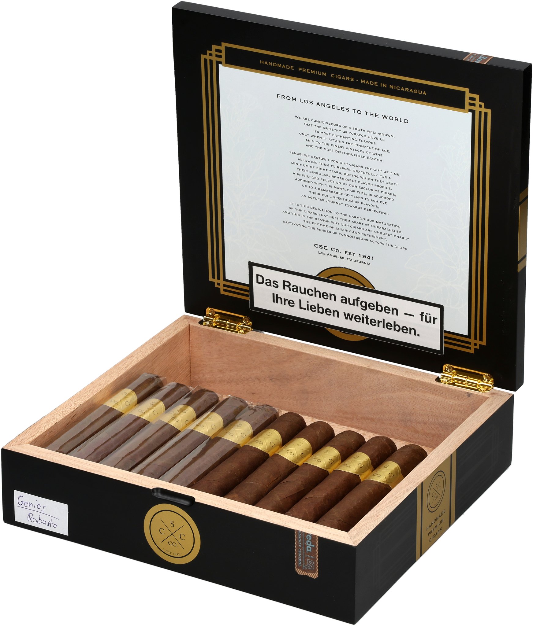 Genios Robusto box open