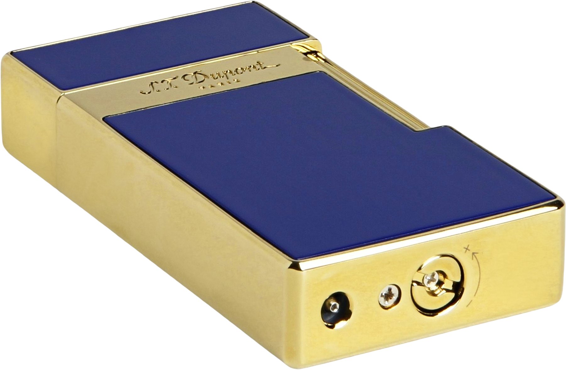 Lack blau / gold (025005) liegend