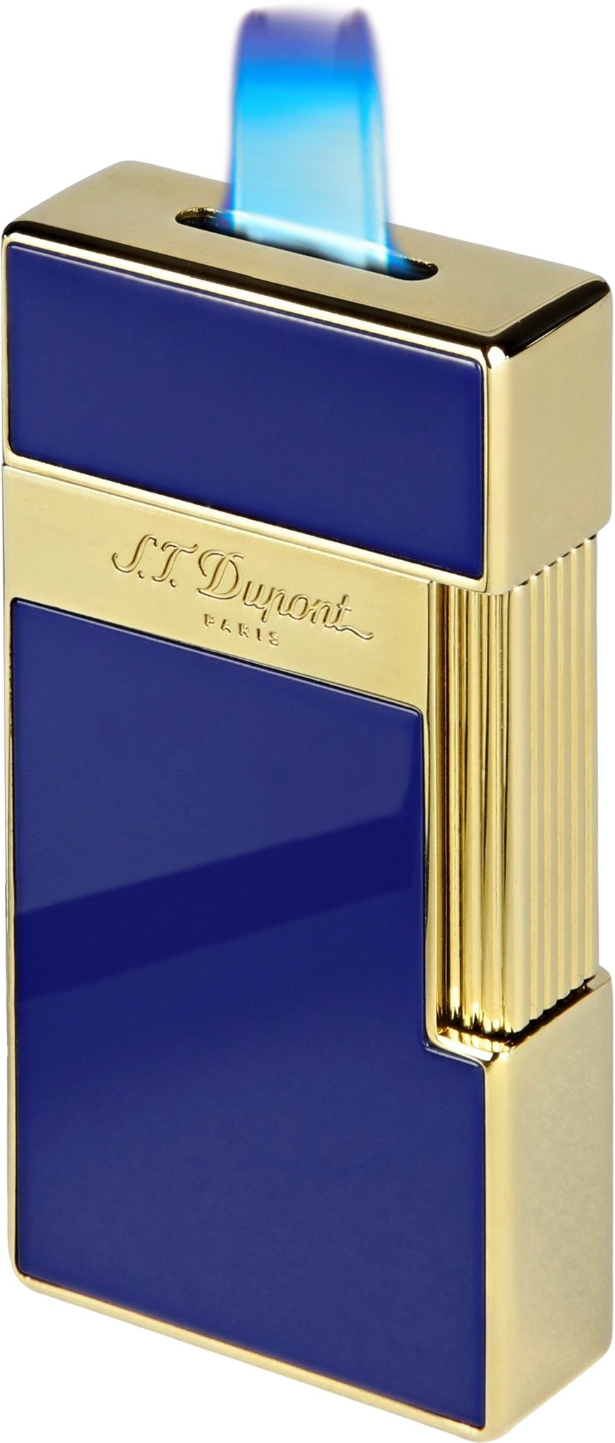Lack blau / gold (025005) Flamme